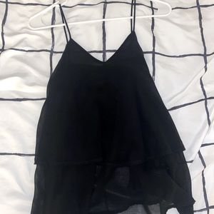 Black tank top
